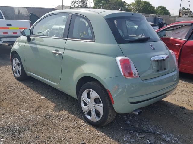 3C3CFFAR7CT335313 - 2012 FIAT 500 POP GREEN photo 3