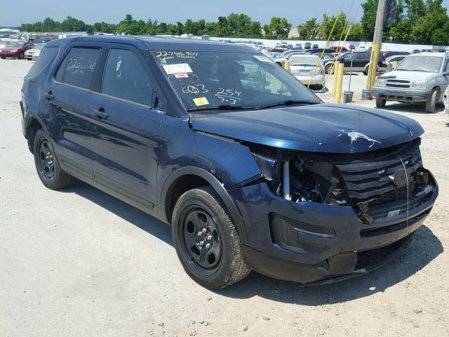 1FM5K8AR7HGC35229 - 2017 FORD EXPLORER P BLUE photo 1