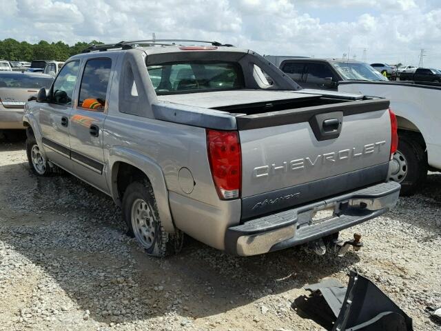 3GNEC12Z05G166818 - 2005 CHEVROLET AVALANCHE BEIGE photo 3