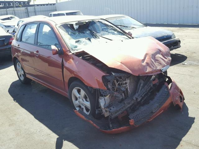 KNAFE242995023437 - 2009 KIA SPECTRA SX ORANGE photo 9