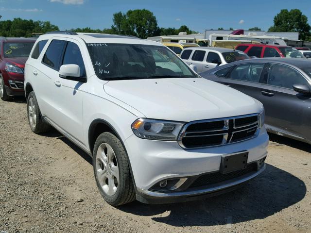 1C4RDJDG2EC592564 - 2014 DODGE DURANGO LI WHITE photo 1