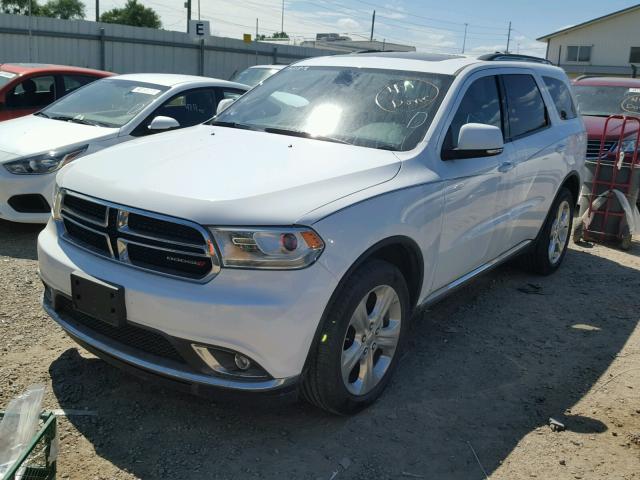 1C4RDJDG2EC592564 - 2014 DODGE DURANGO LI WHITE photo 2