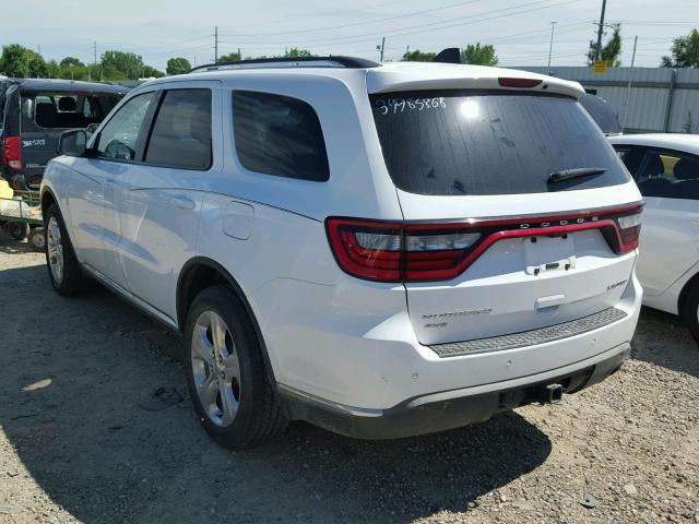 1C4RDJDG2EC592564 - 2014 DODGE DURANGO LI WHITE photo 3