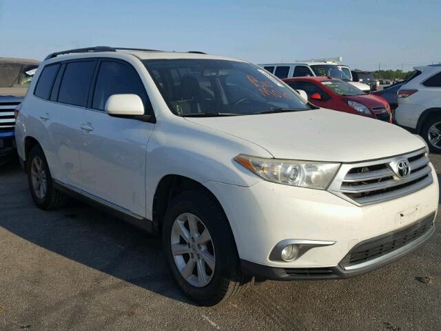 5TDZK3EH7BS031389 - 2011 TOYOTA HIGHLANDER WHITE photo 1