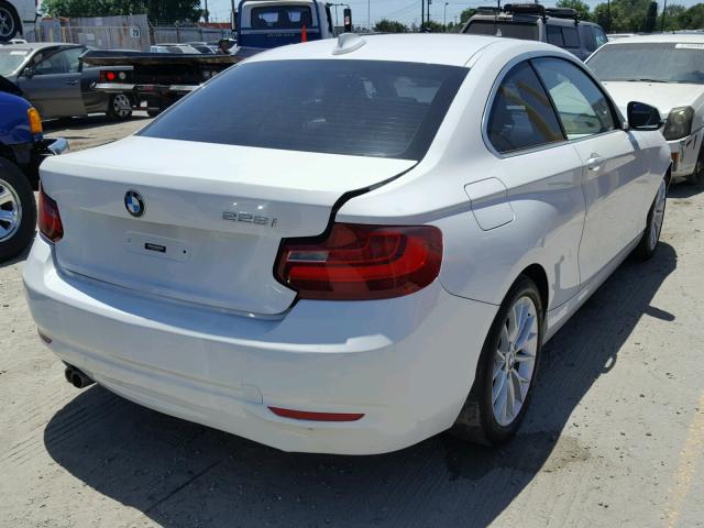 WBA1F5C58EV255901 - 2014 BMW 228 I WHITE photo 4