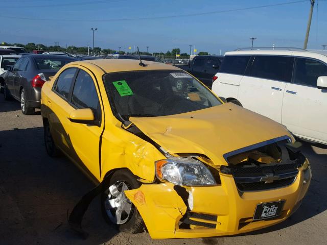 KL1TD5DE8AB077121 - 2010 CHEVROLET AVEO LS YELLOW photo 1