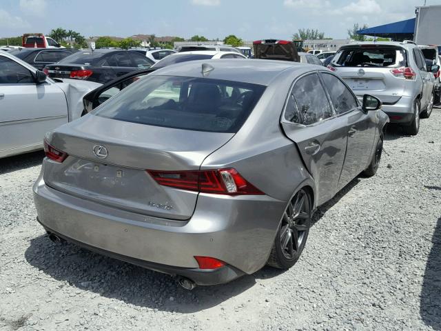 JTHBF1D28F5076391 - 2015 LEXUS IS 250 GRAY photo 4