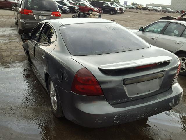 2G2WP522251257176 - 2005 PONTIAC GRAND PRIX GRAY photo 3