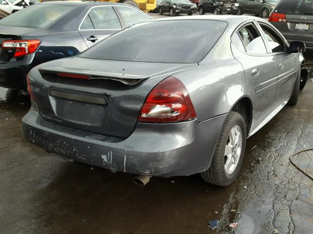 2G2WP522251257176 - 2005 PONTIAC GRAND PRIX GRAY photo 4