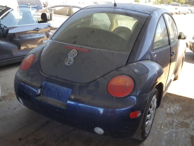 3VWCK21C42M406033 - 2002 VOLKSWAGEN NEW BEETLE 蓝色 照片 4