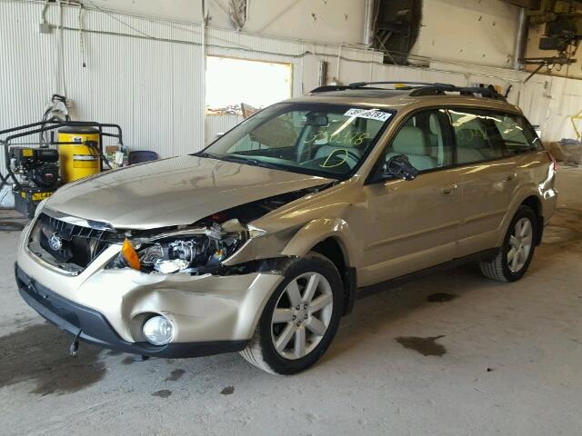 4S4BP62CX87350328 - 2008 SUBARU OUTBACK 2. GOLD photo 2