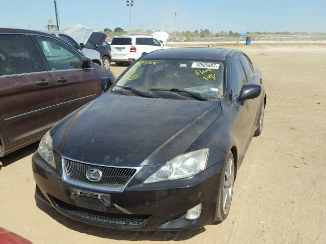 JTHBK262285068904 - 2008 LEXUS IS 250 BLACK photo 2