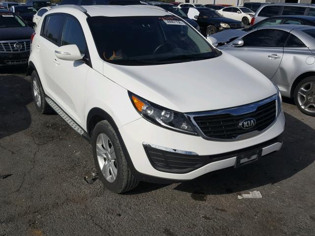 KNDPB3A29D7521001 - 2013 KIA SPORTAGE B WHITE photo 1