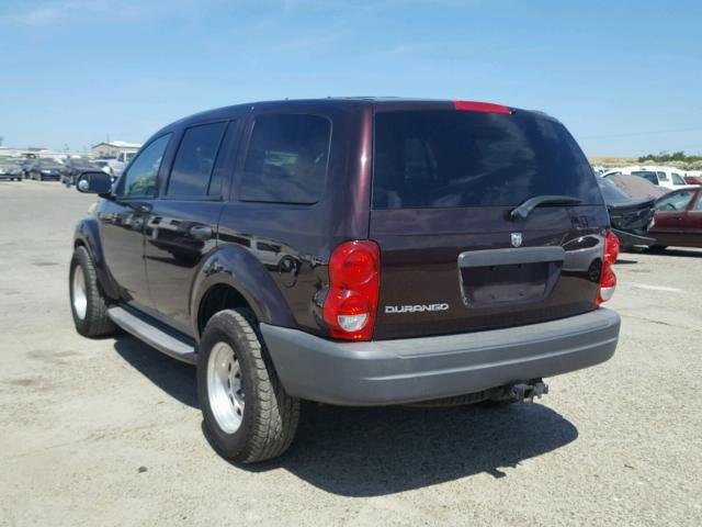 1D4HB38N64F184591 - 2004 DODGE DURANGO ST MAROON photo 3