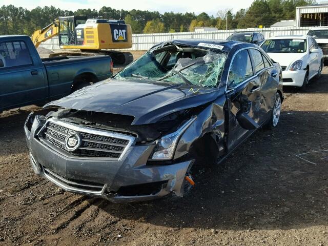 1G6AA5RA2E0190162 - 2014 CADILLAC ATS GRAY photo 2