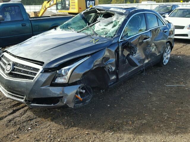 1G6AA5RA2E0190162 - 2014 CADILLAC ATS GRAY photo 9