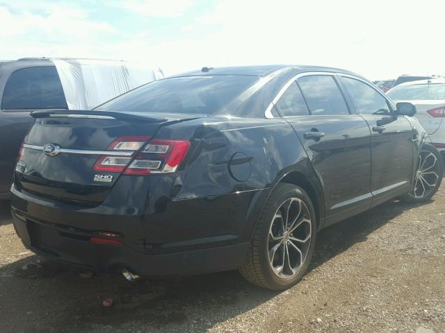 1FAHP2KTXEG108194 - 2014 FORD TAURUS SHO BLACK photo 4