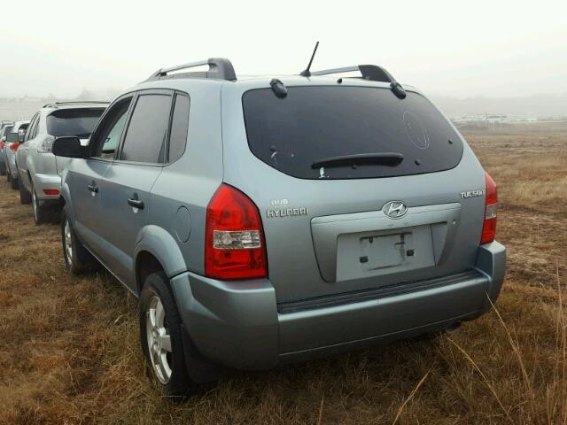 KM8JM12B96U455908 - 2006 HYUNDAI TUCSON GL BLUE photo 3