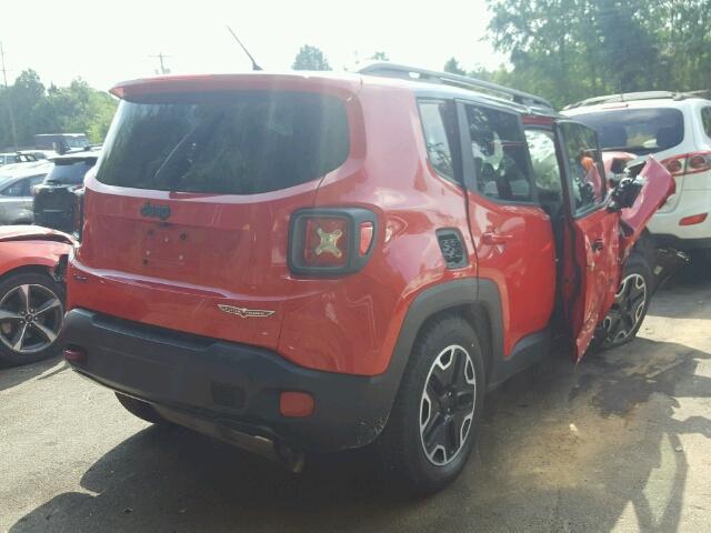 ZACCJBCB1HPE57148 - 2017 JEEP RENEGADE T RED photo 4