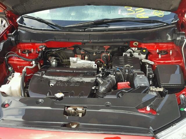 4A4AP3AUXEE031245 - 2014 MITSUBISHI OUTLANDER RED photo 7