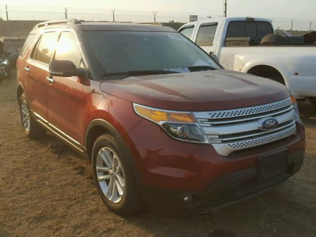 1FM5K7D80EGA32269 - 2014 FORD EXPLORER X ORANGE photo 1