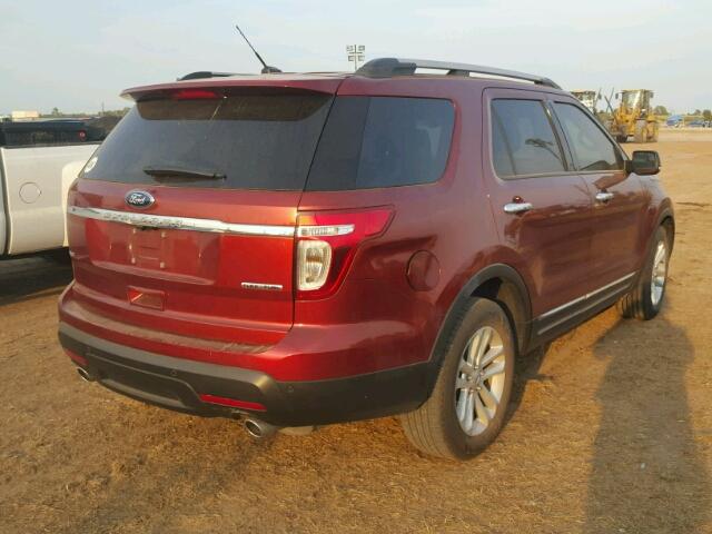 1FM5K7D80EGA32269 - 2014 FORD EXPLORER X ORANGE photo 4