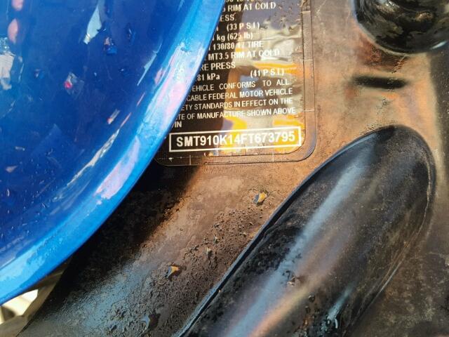 SMT910K14FT673795 - 2015 TRIUMPH MOTORCYCLE BONNEVILLE TWO TONE photo 10