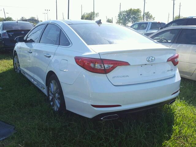 5NPE34AF3FH012078 - 2015 HYUNDAI SONATA WHITE photo 3