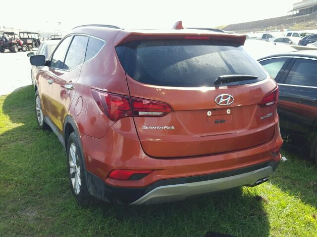 5XYZU4LA3HG477292 - 2017 HYUNDAI SANTA FE S 橙色 照片 3