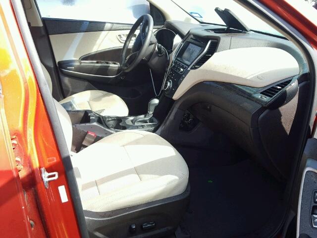 5XYZU4LA3HG477292 - 2017 HYUNDAI SANTA FE S 橙色 照片 5