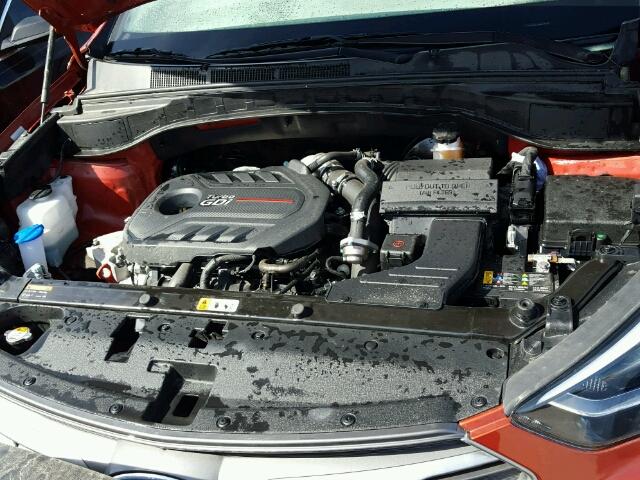 5XYZU4LA3HG477292 - 2017 HYUNDAI SANTA FE S 橙色 照片 7