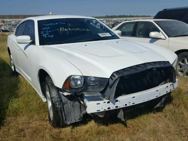 2C3CDXBG1EH227676 - 2014 DODGE CHARGER WHITE photo 1