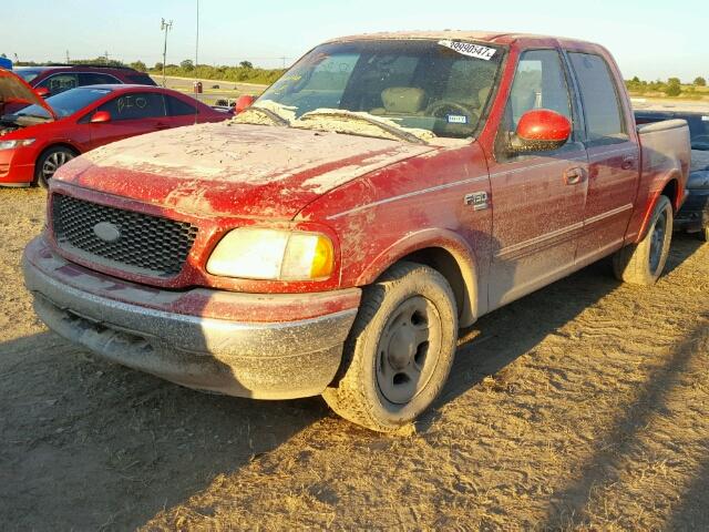 1FTRW07L22KB61592 - 2002 FORD F150 SUPER RED photo 2