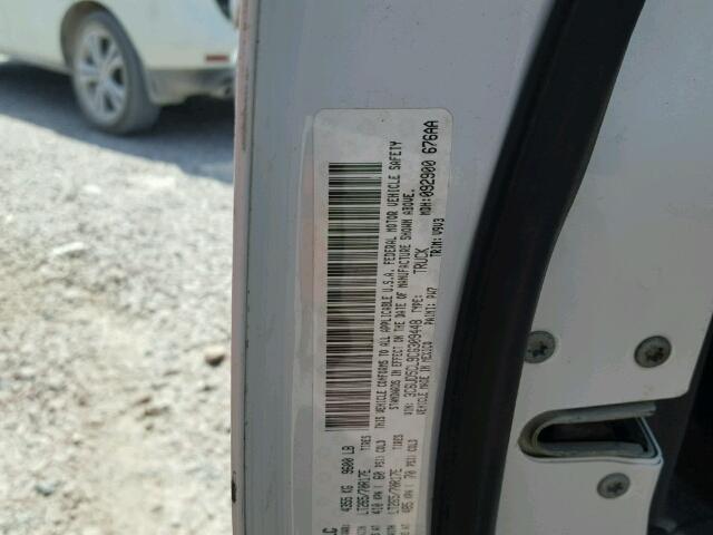 3C6UD5CL9CG309448 - 2012 DODGE RAM 2500 S WHITE photo 10