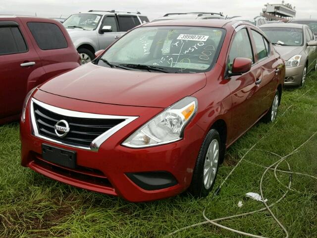 3N1CN7AP8HL807905 - 2017 NISSAN VERSA S BURGUNDY photo 2