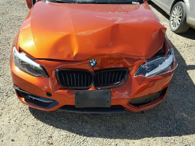 WBA1G9C51GVX97204 - 2016 BMW 228 XI ORANGE photo 7