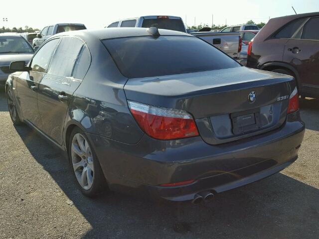 WBANW13538CZ84253 - 2008 BMW 535 I GRAY photo 3