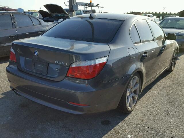 WBANW13538CZ84253 - 2008 BMW 535 I GRAY photo 4