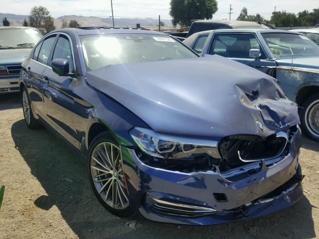 WBAJE5C52JG918526 - 2018 BMW 540 I BLUE photo 1