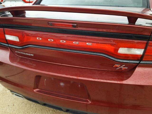 2C3CDXCT6EH219469 - 2014 DODGE CHARGER R/ RED photo 9