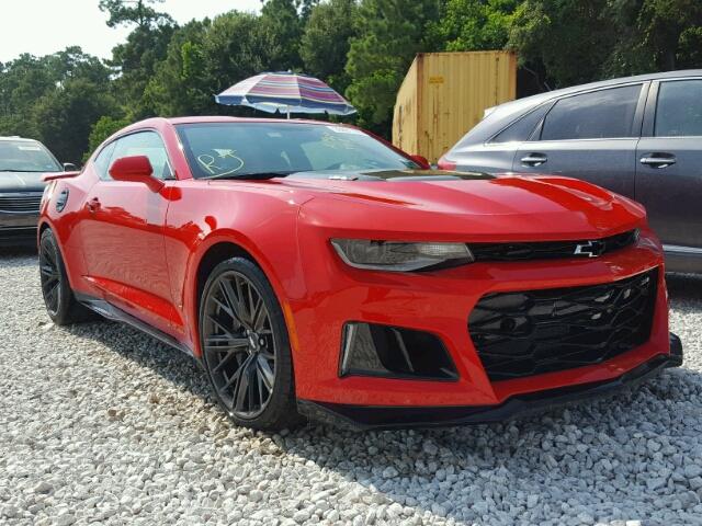 1G1FK1R62J0113430 - 2018 CHEVROLET CAMARO ZL1 RED photo 1