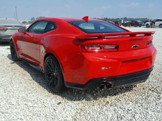 1G1FK1R62J0113430 - 2018 CHEVROLET CAMARO ZL1 RED photo 3