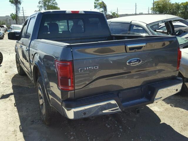 1FTEW1EGXGKD52839 - 2016 FORD F150 SUPER GRAY photo 3