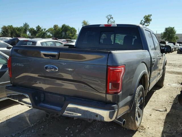 1FTEW1EGXGKD52839 - 2016 FORD F150 SUPER GRAY photo 4