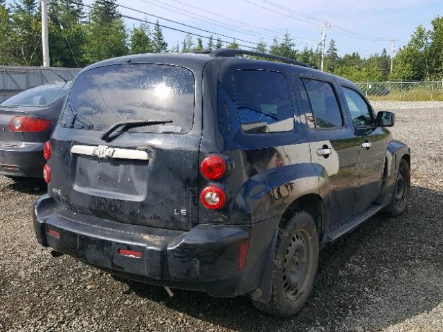 3GNDA13D07S593971 - 2007 CHEVROLET HHR LS BLACK photo 4