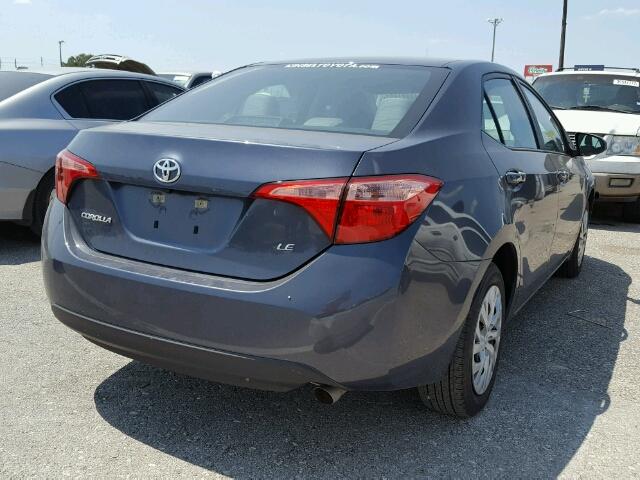 5YFBURHE3HP647186 - 2017 TOYOTA COROLLA L GRAY photo 4