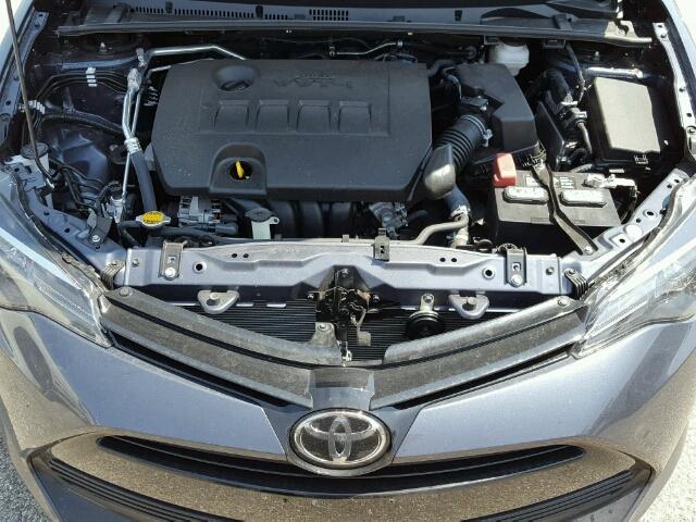 5YFBURHE3HP647186 - 2017 TOYOTA COROLLA L GRAY photo 7