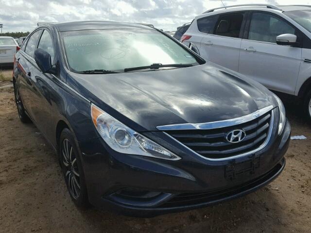 5NPEB4AC7DH790521 - 2013 HYUNDAI SONATA BLUE photo 1