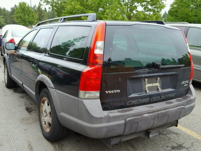 YV1SZ59H041137566 - 2004 VOLVO XC70 BLACK photo 3