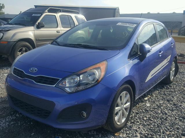 KNADN5A31D6118986 - 2013 KIA RIO EX BLUE photo 2